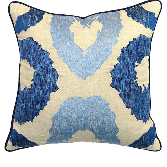 Ikat Heart - Navy | 22"